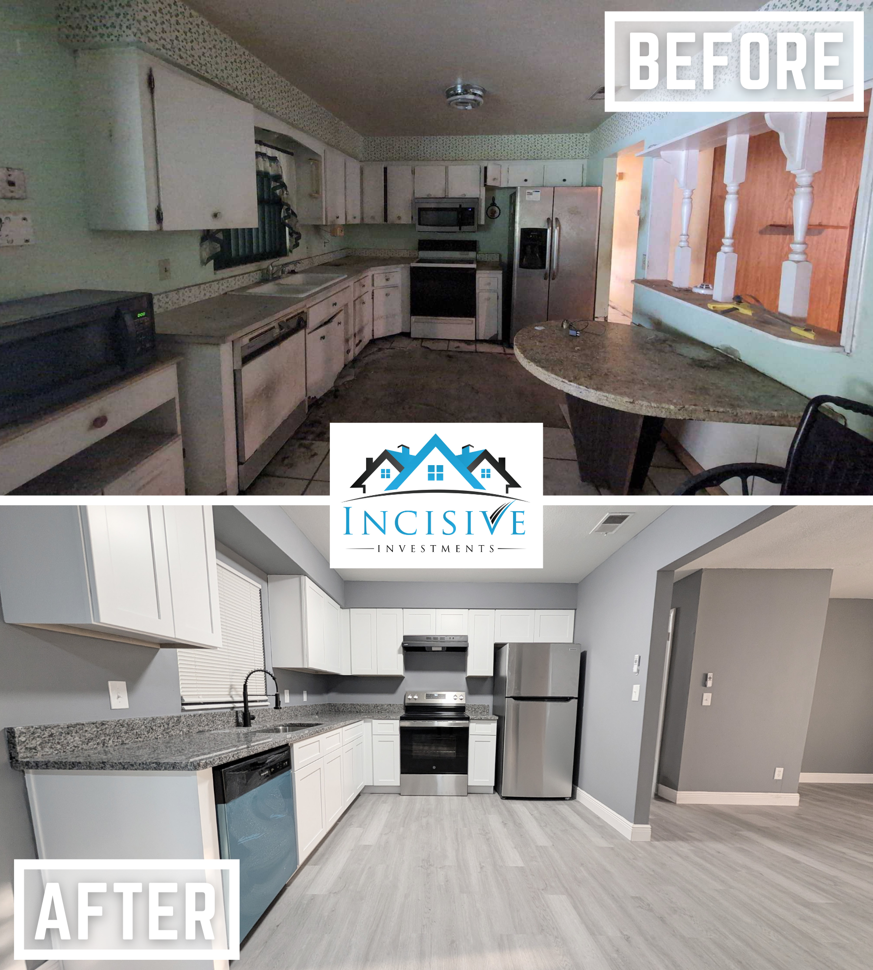 Before and after: a kitchen from one of my projects